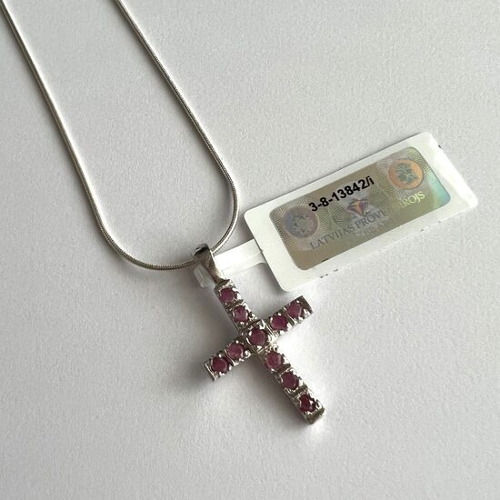 Silver Cross Pendant Rubi 